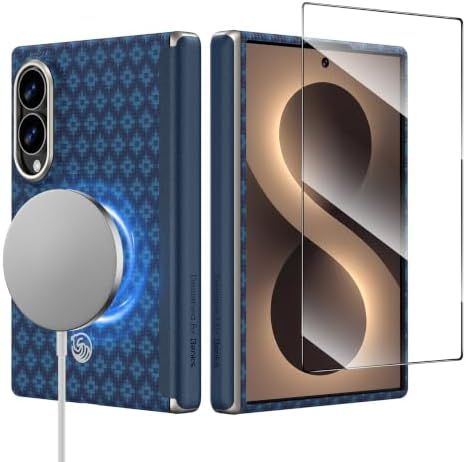 BENKS ArmorGrid Air für Samsung Galaxy Z Fold 8 Hülle Ultradünne | Kevlar Aramidfaser Handyhülle für MagSafe, Scharnierschutz, Starke Magnetkraft, Leicht und Angenehm für Business