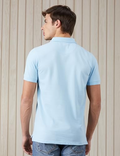 Image of Amazon Brand - Symbol Men's Cotton Rich Solid Polo Tshirt | Collar Tshirts | Half Sleeves | Plain-Regular Fit (Available in Plus Sizes and Combo Pack of 2)