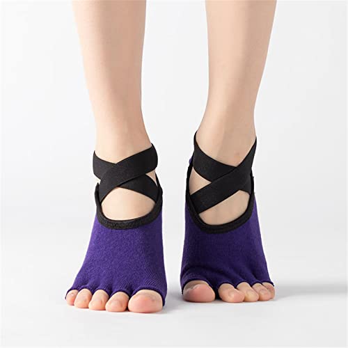 Calcetines de yoga antideslizantes para pilates ballet y fitness en gimnasio 7