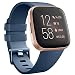 Tobfit Compatible Bands Replacement for Fitbit Versa, Silicone Wristbands Versa Accessories for Women and Men (Blue, Small)