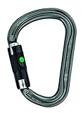PETZL William asymmetrisch Große Kapazität Aluminium Karabiner, grau, M36A BL, Ball-Lock