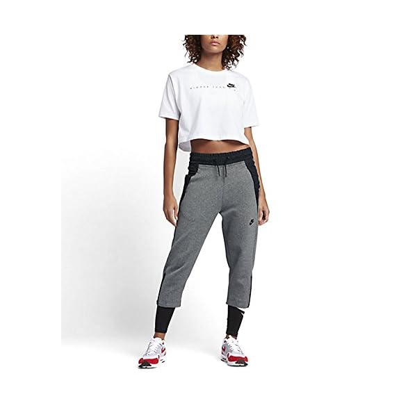 Nike Women's Sportswear Tech Fleece Pant Carbon Heather 831711-091 (Size: XS)