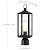 17 Inch Outdoor Lamp Post Light Dusk to Dawn Outside Lamp Posts Outdoor Lighting Exterior Gate Post Lights Photocell Pillar Lantern