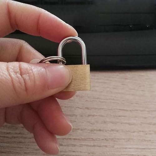 Image of Automatic Mini Locks with Keys for Luggage, Backpacks, Bulk Tiny Padlocks for Jewelry Box, Gym Bags, Diaries (25mm) (8)