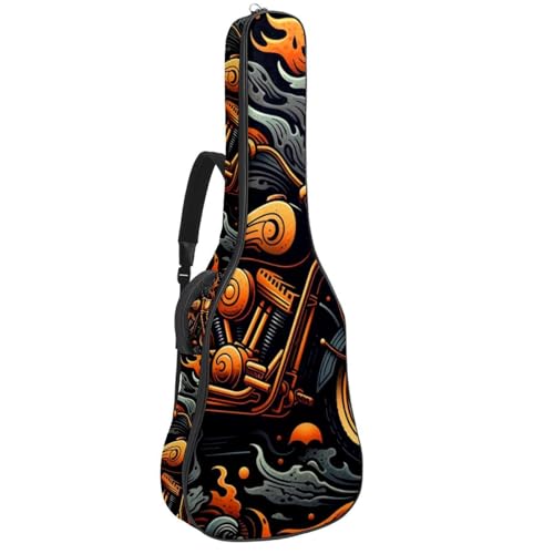 Sac pour guitare acoustique Cartoon Motorcycle 56 idéal pour offrir