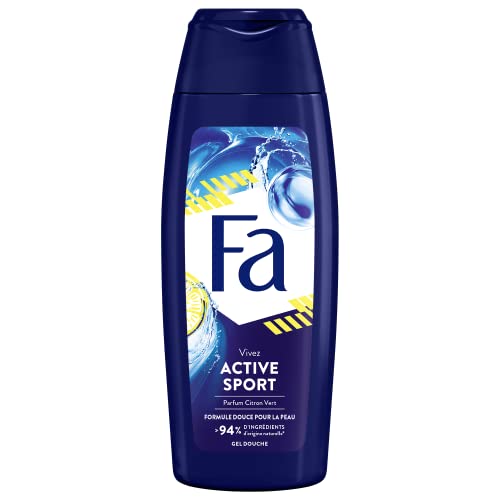 Fa Men Gel Douche Homme Revitalisant Active Sport Formule de pH neutre pour la peau Testé sous contrôle dermatologique Bouteille de 250 ml Lot de 6 - vue 5