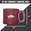 Rico Industries NCAA Arkansas Razorbacks Speckle 12oz Laser Engraved Campfire Mug #5