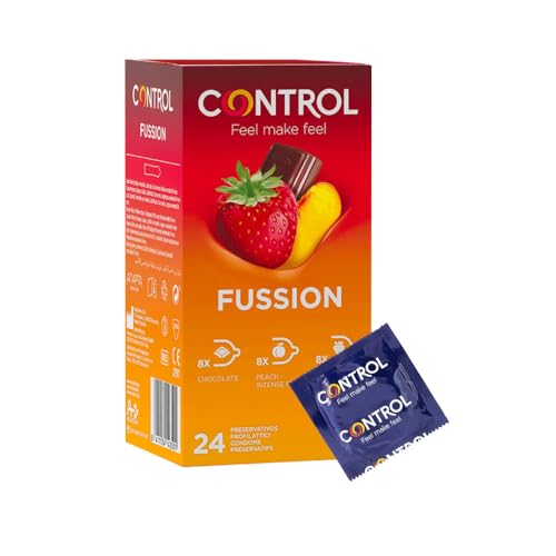 Control Fussion Preservativi Aromatizzati Cioccolato Fragola Pesca - 24 Profilattici