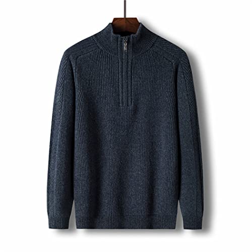 Pull d'hiver homme col roulé fermeture éclair fini les pulls qui grattent - 2