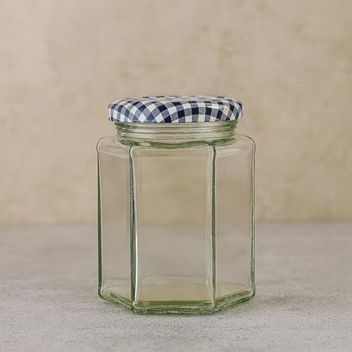 Image of Kilner Premium 280ml Hexagonal Twist Top Airtight Glass Jar for Herbs, Spices, Jams, Chutneys | Transparent, Reusable, Eco-Friendly Kitchen Storage Container