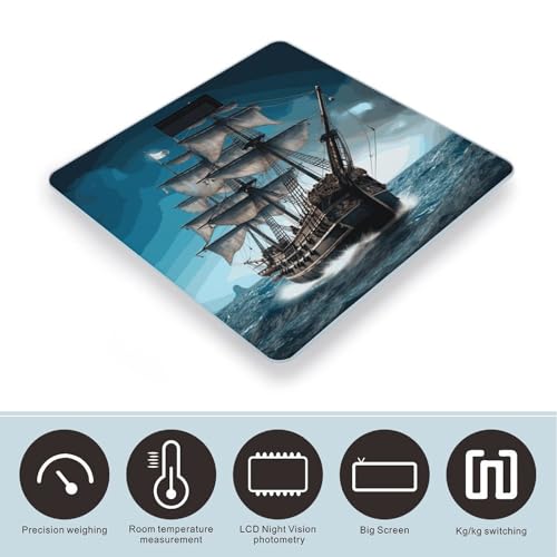 Pirate Ship Smart Scale balanza digital de baño precisa miniatura 3