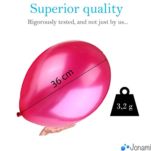 50 Palloncini Fucsia. Palloncini per Elio da 36 cm...