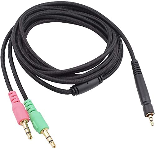 umvowuxa Audio Cable Compatible with GSP600 Headsets Series for Computer Durable (Black/2M)