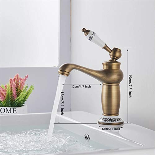 Mitigeur salle de bain cascade laiton évier grue eau argent - 8