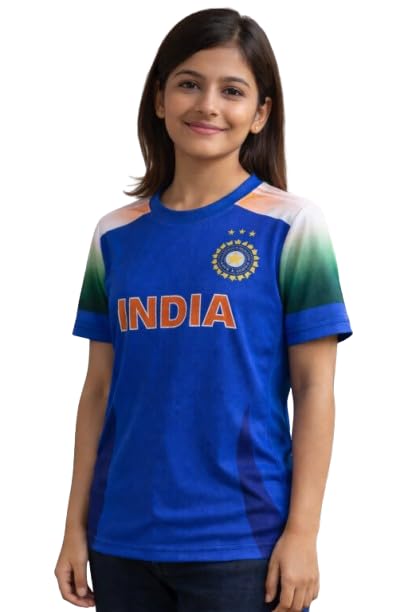 Women's India Cricket Team Custom Jersey T-Shirt | Personalized Name & Number | Fan Wear | Cricket Fan | Casual Wear