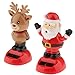 Produktbild B Blesiya 2 Stück Weihnachten Solar Wackel Figur Solarfigur Auto Armaturenbrett Dekoration