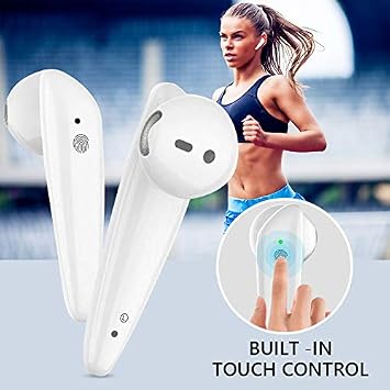 Amazon.com: Alician I18 TWS - Auriculares intraurales inalámbricos  Bluetooth con luz infrarroja BT 5.0 Dual Call Touch 750 mAh, impermeables :  Electrónica