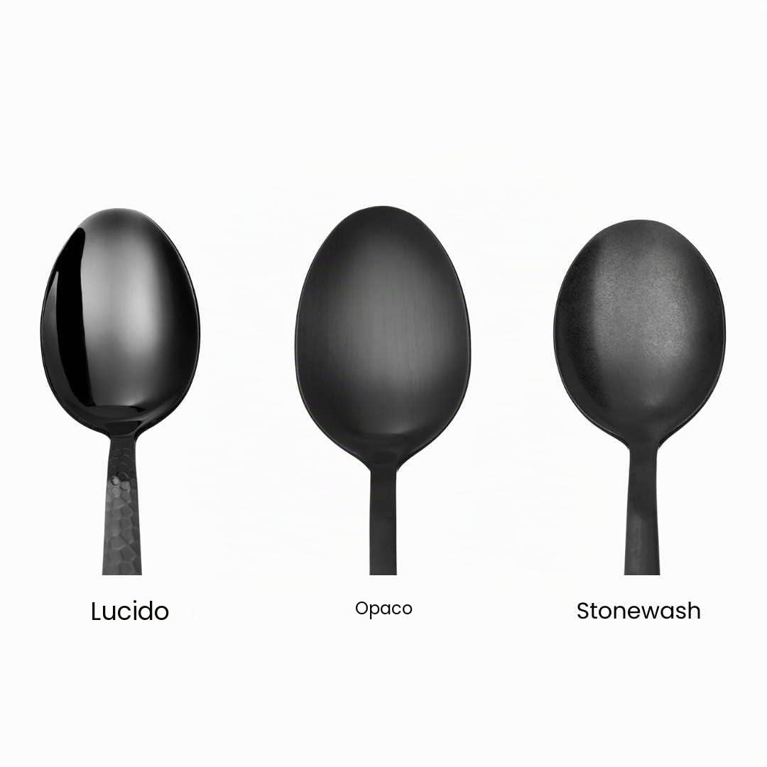 AMEFA - Set di 16 posate per 4 persone - Manille - Acciaio 18/0 - Finitura PVD (deposizione fisica di vapore) - Nero