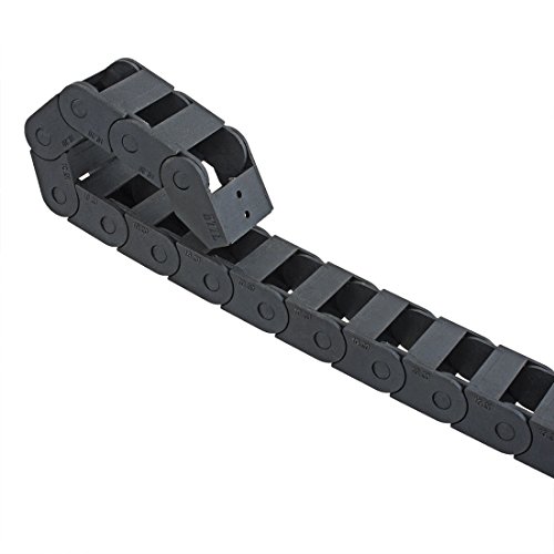 Uxcell R18 10Mm X 20Mm Black Plastic Cable Wire Carrier Drag Chain 1M Length For Cnc #TOP3