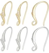 Beebeecraft Ohrring Beschläge 60 Stück - Französische Haken Gold Roségold Silber