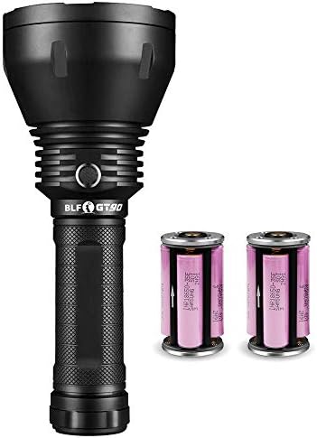 LUMINTOP BLF GT90 2720 Meters Super Thrower Flashlight LUMINUS SBT90.2 5700K 7,000 Lumens Searchlight Torch (GT90 + 8 x 35E batteries)