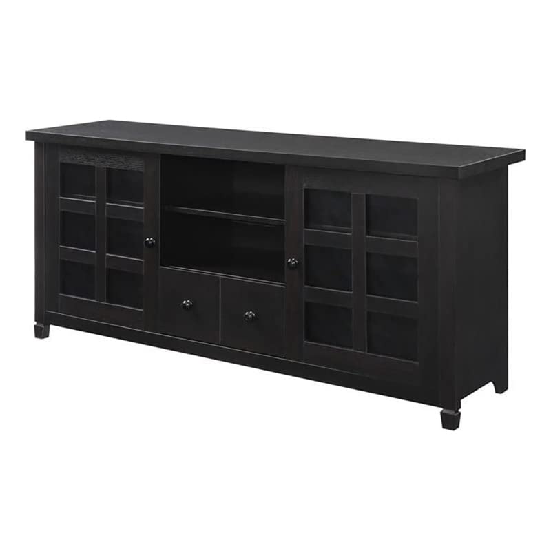 Pemberly Row 60" TV Stand Entertainment Console in Espresso