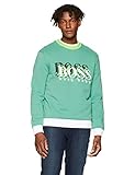  BOSS Wardor Sudadera sin Capucha, Verde (Open Green 345), X-Large para Hombre