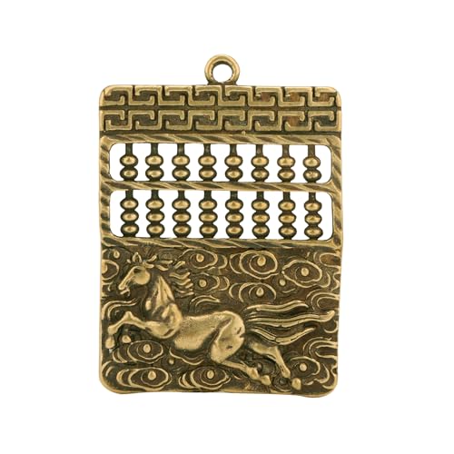 Pendentif en laiton chinois antique RLKHXBS : artisanat d'art traditionnel en cuivre