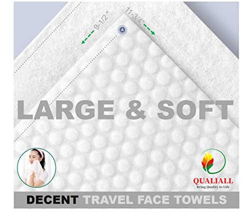 Qualiall Premium Compressed Towels, Pure Cotton Portable Washcloth For Camping Or Travel… #TOP1