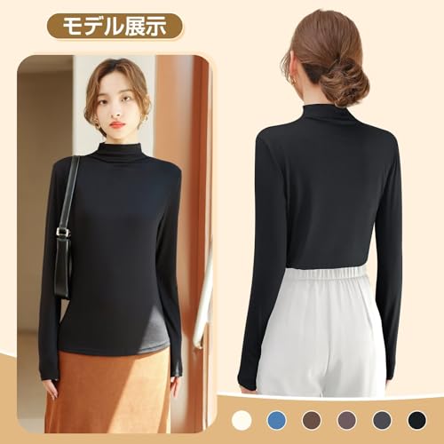Sillictor インナーシャツ レディース ハイネック amzycH898 の商品画像 2