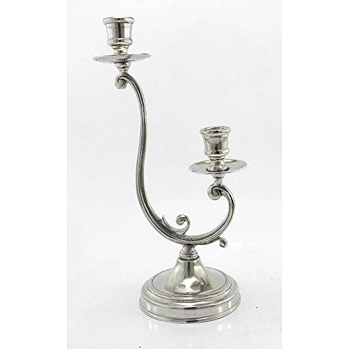 Leuchter aus Zinn 2 Brände