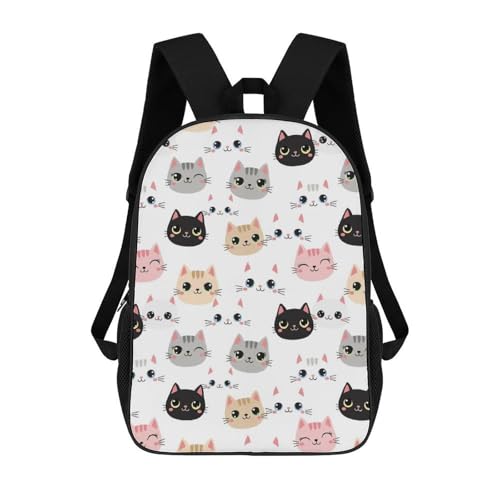 Sturdy Multipurpose Dual Shoulder Bag for Gym and Outdoor Activities, Cute Cats Kittens, Travel Hiking Daypack