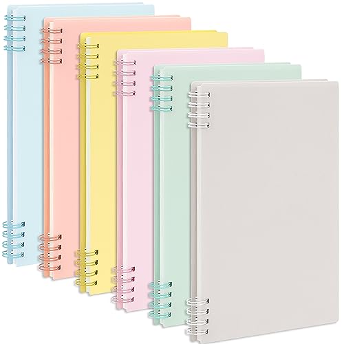 EOOUT 6 Pack Lined Spiral Notebook, 5.7