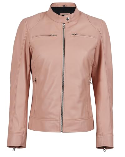 Image of Decrum Leather Jacket for Women - Real Lambskin Casual Leather Jackets Womens