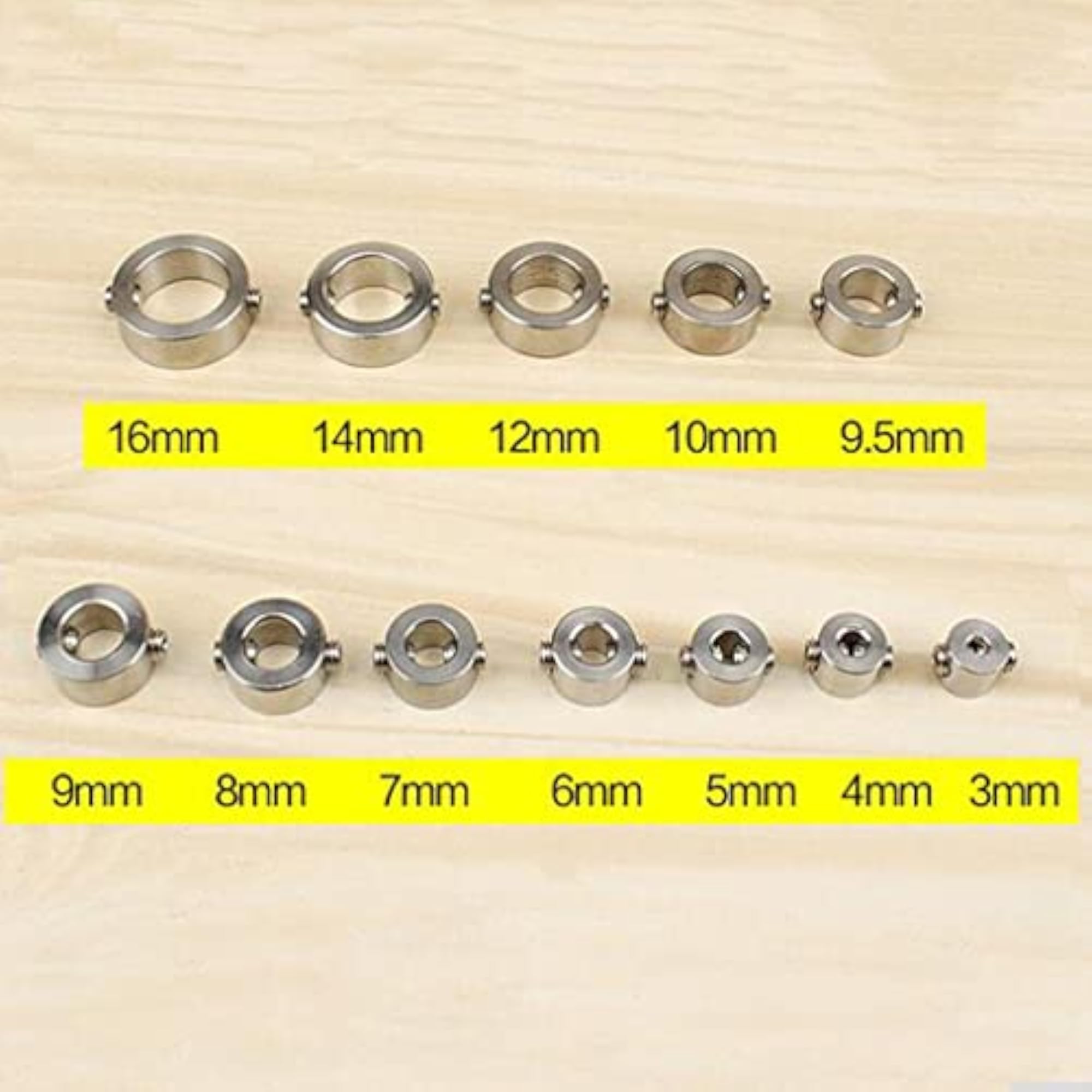 Woodworking Drill Bit Depth Stop Collars, 3mm