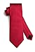 HISDERN Red Ties for Men Formal Red Tie Striped Mens Ties and Pocket Square Set Silk Necktie Handkerchief for Wedding Business Graduation School Party