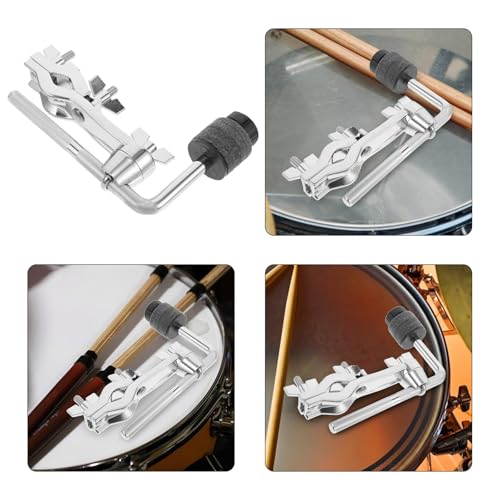 Clamp Ajustable para Batería Percusión WOONEKY Plateado miniatura 7