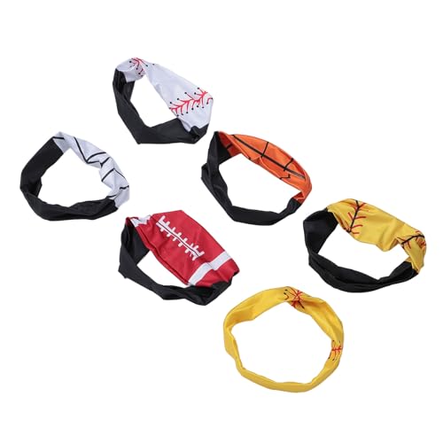 6 Peças de Tiara de Treino Absorvente Antiderrapante Esportiva para Corrida para Exercício Corrida C