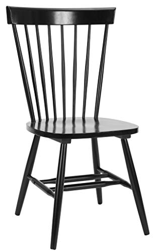 SAFAVIEH Home Collection Parker Farmhouse Black Windsor Spindle Solid Wood