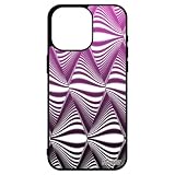 Cover Apple iPhone 15 Pro Max Silicone Illusione di ottica Design Mobile Onda 512 GB Effetto Telefono di Protezione losanga Rosa Case