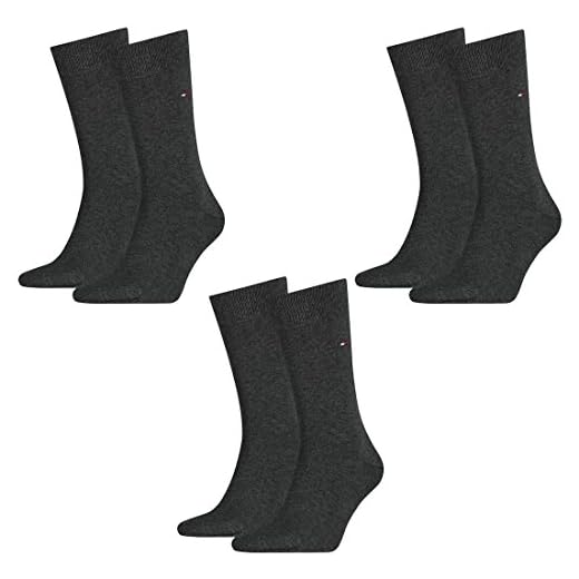 TOMMY HILFIGER herr Classic Casual Business strumpor 6-pack