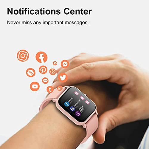 Blackview Smart Watch, 1.3"Touch Screen Fitness Watch with Blood Oxygen, Heart Rate, Sleep Monitor, 5ATM Waterproof Activity Tracker with Pedometer Stopwatch, Smartwatch for Men Women for Android iOS
