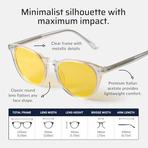 Image of TrueDark by Dave Asprey | Daylights Yellow Lenses Block 75% of Blue Light for Heavy Daytime Screen Use