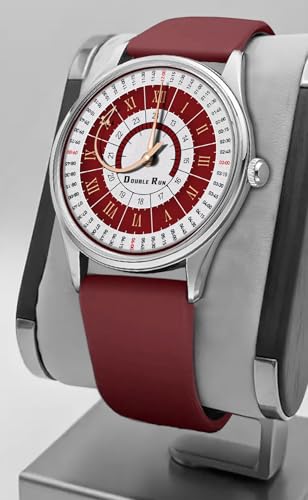 Image of DOUBLERUN Analog Watch, Silicone Strap, Roman Numerals, 24-Hour Display