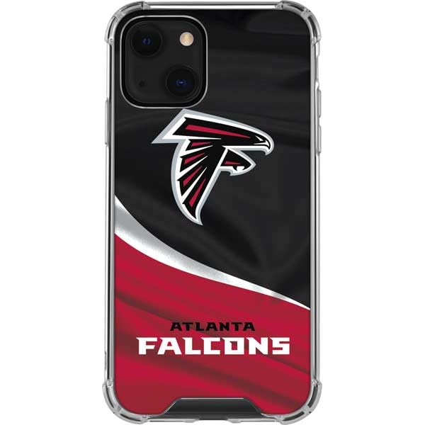 Skinit Clear Phone Case Compatible with iPhone 13 - Officially Licensed NFL Atlanta Falcons Design