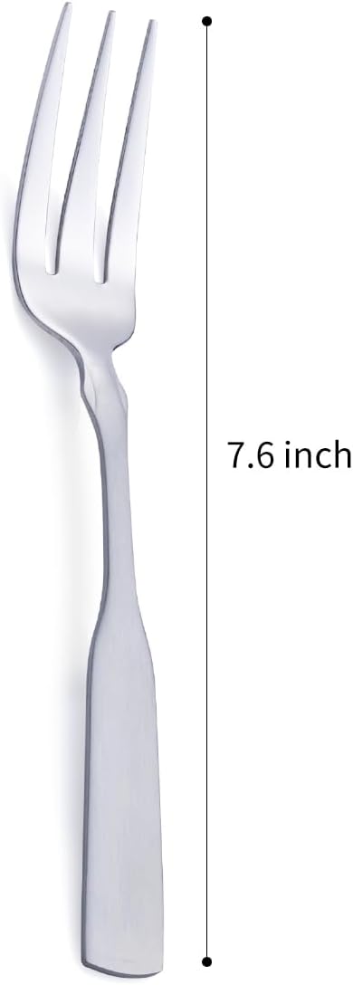 Stainless Steel 3-Tine Dinner Fork Set of 6