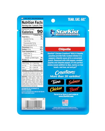 Image of StarKist Chicken Creations Chipotle, 2.6 oz Pouch (Pack of 2)