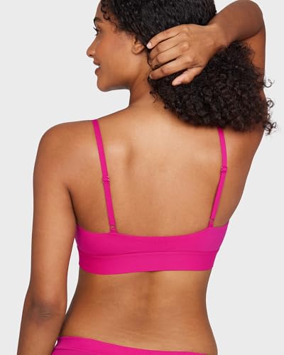 Image of INLYRIC Women's Cotton Bralette - Wireless Unlined Sleep Comfortable Seamless Cami Bra