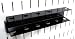 Wall Control Pegboard Screwdriver Holder Bracket Slotted Metal Pegboard Accessory Pegboard and Slotted Tool Board - Black