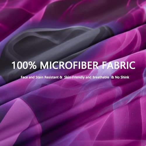 Image of ZRNBAST Purple Gamer Bedding Set 6 Pieces Bed in a Bag Twin Comforter Set